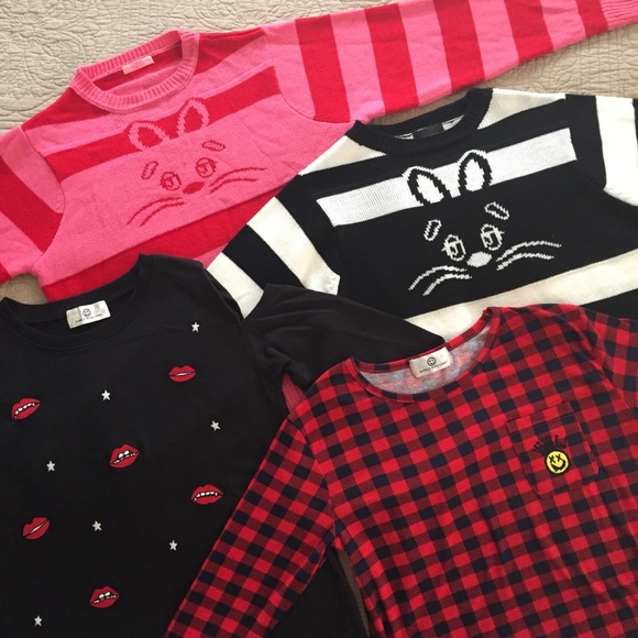 Smiley Embroidered Check Longsleeve Top - Picture 5 of 5